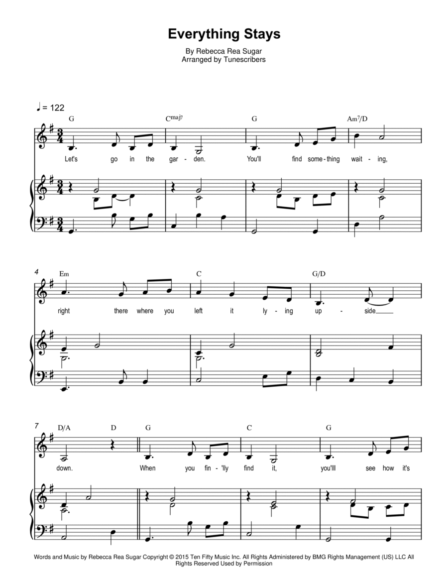 Everything Stays Voice scores gallery preview page 1