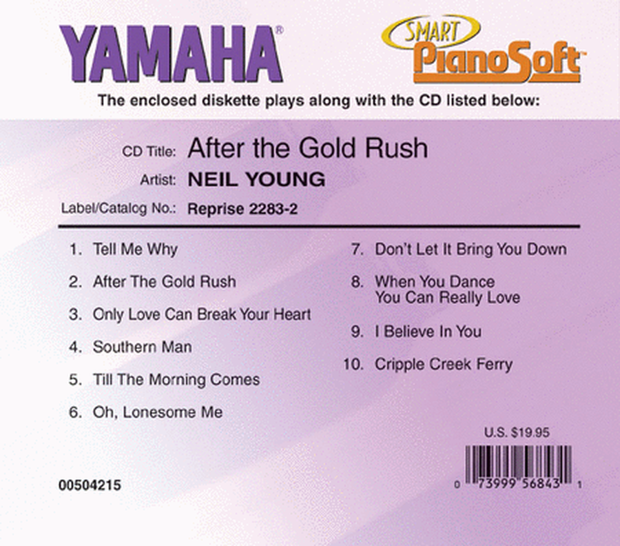 Neil Young - After the Gold Rush - Piano Software