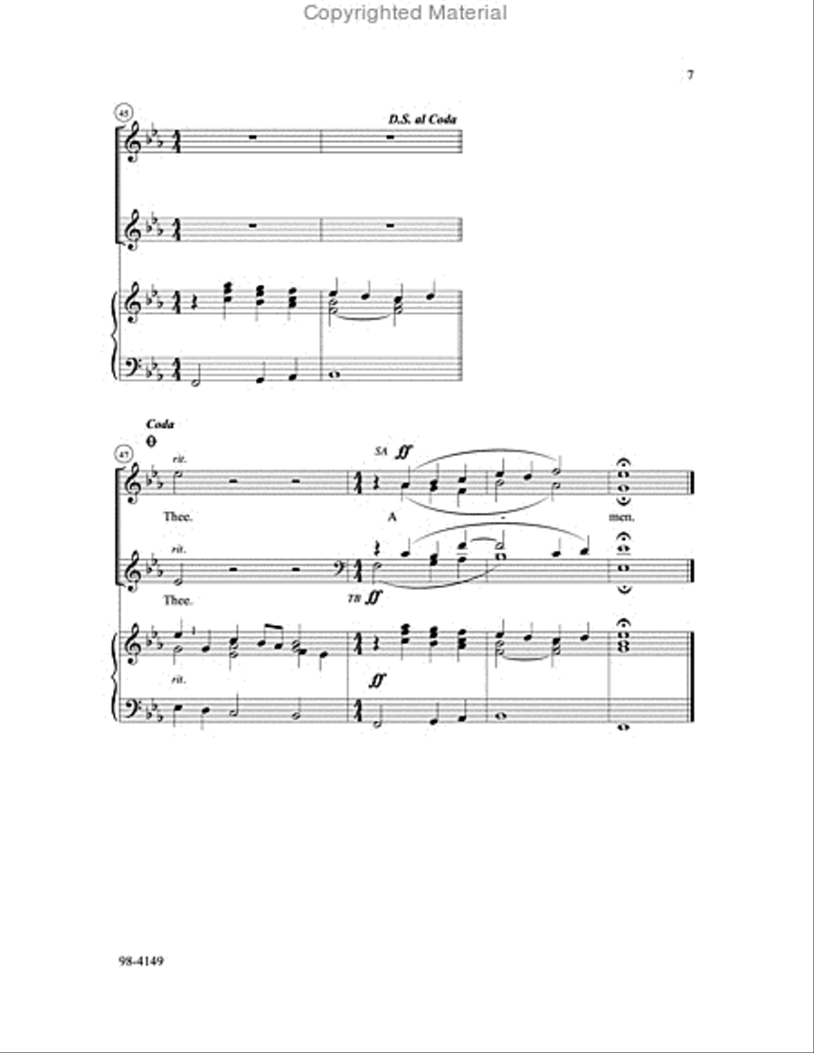 Break Forth, O Beauteous Heavenly Light (Culli) 4-Part scores gallery preview page 7
