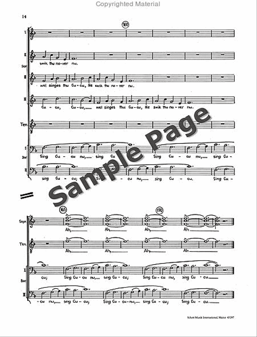 Rota Sumer Is Icumen In Ch. Score Mixed Choir scores gallery preview page 15