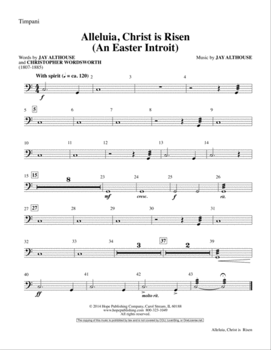 Alleluia, Christ Is Risen (An Easter Introit) Choir scores gallery preview page 18