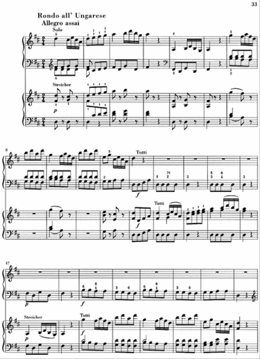 Concerto for Piano (Harpsichord) and Orchestra D Major Hob.XVIII:11 Harpsichord scores gallery preview page 2