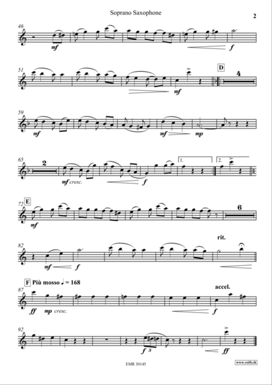 Pleasant Moments Soprano Saxophone scores gallery preview page 3