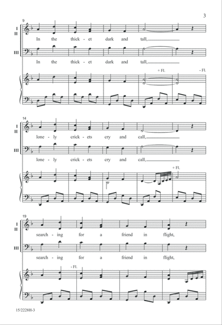 Night Noises Night Noises 3-Part scores gallery preview page 4