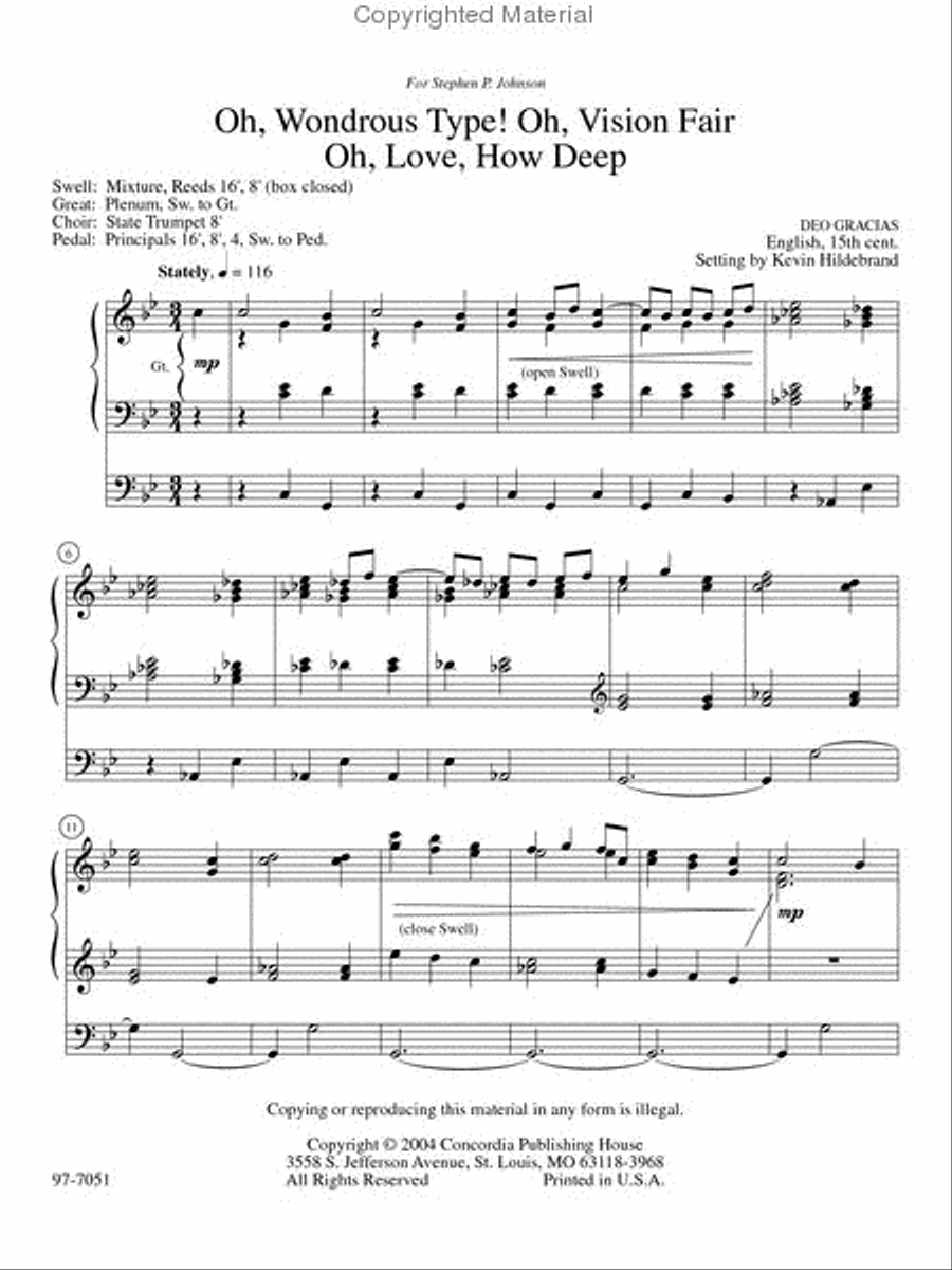Six Hymn Improvisations, Set 5