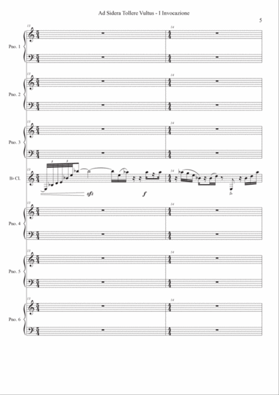 Fabrizio Festa: Ad Sidera Tollere Vultus (ES-23-027) - Score Only Score scores gallery preview page 6
