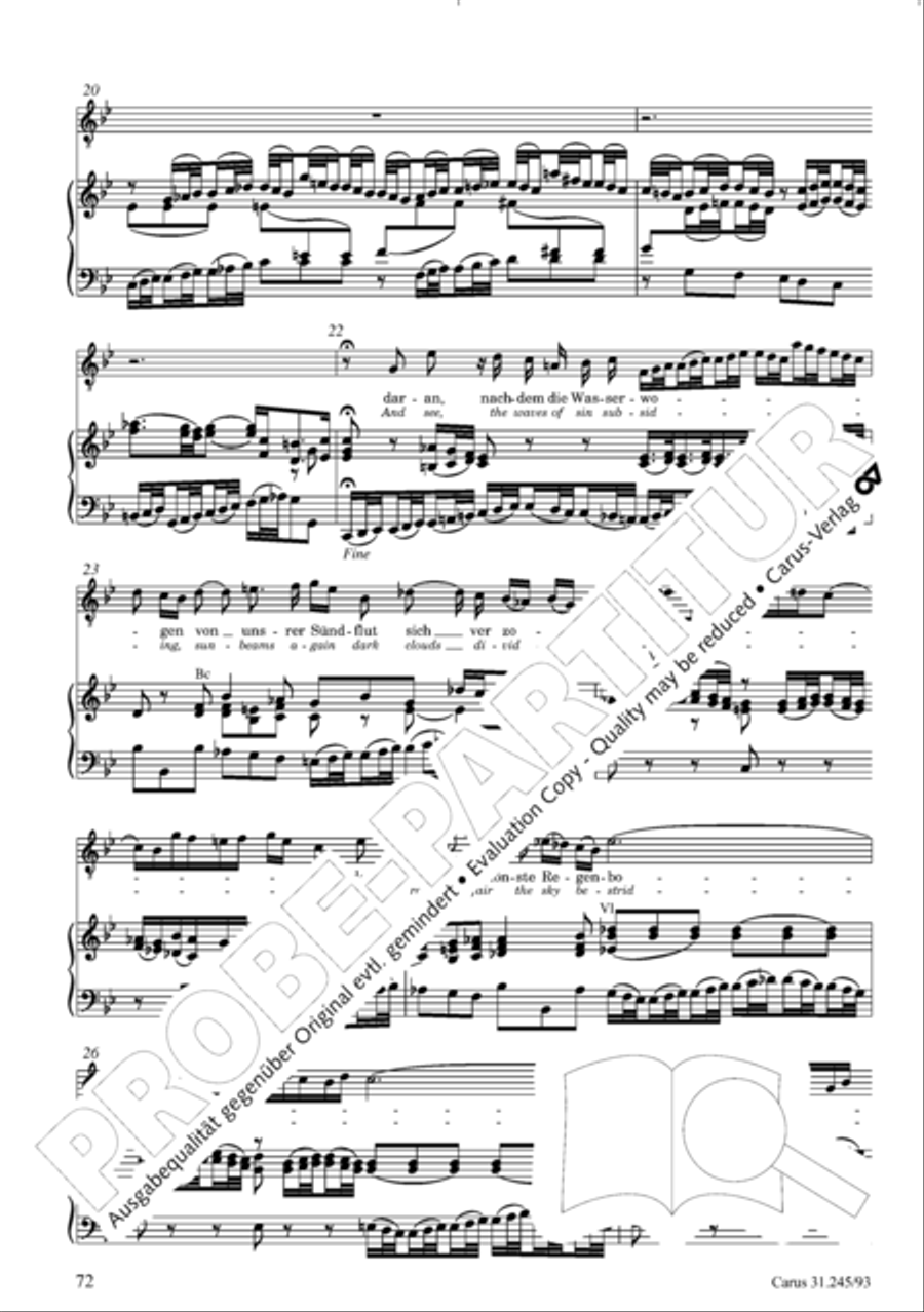 St. John Passion (Johannes-Passion) 4-Part scores gallery preview page 73