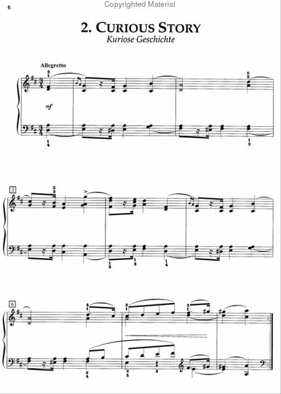 Schumann Scenes From Childhood, Opus 15 Piano Solo scores gallery preview page 4
