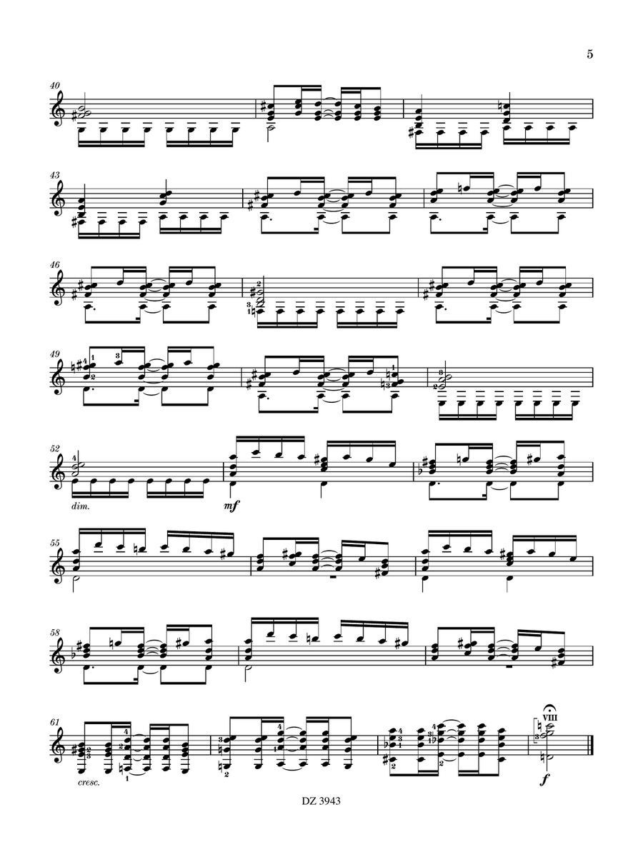 Rondes à l'air roumain by Adrian Andrei Classical Guitar - Digital Sheet Music page 6