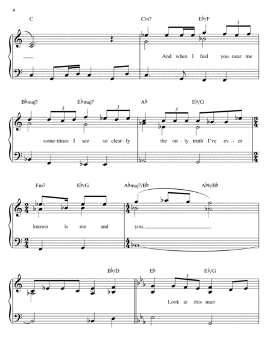 Don't Know Much Easy Piano scores gallery preview page 4