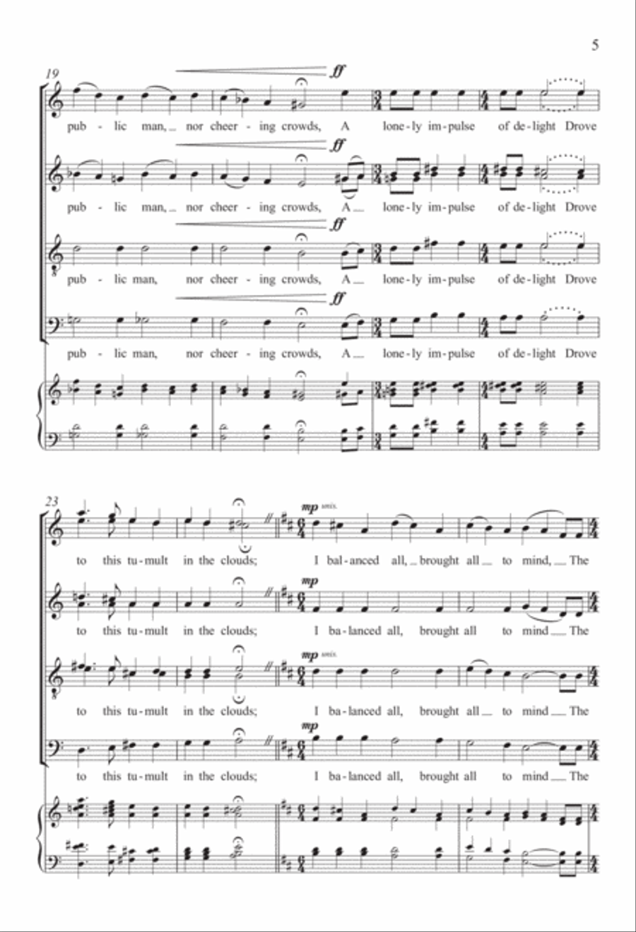 Pieces Written in a Time of War Divisi scores gallery preview page 4