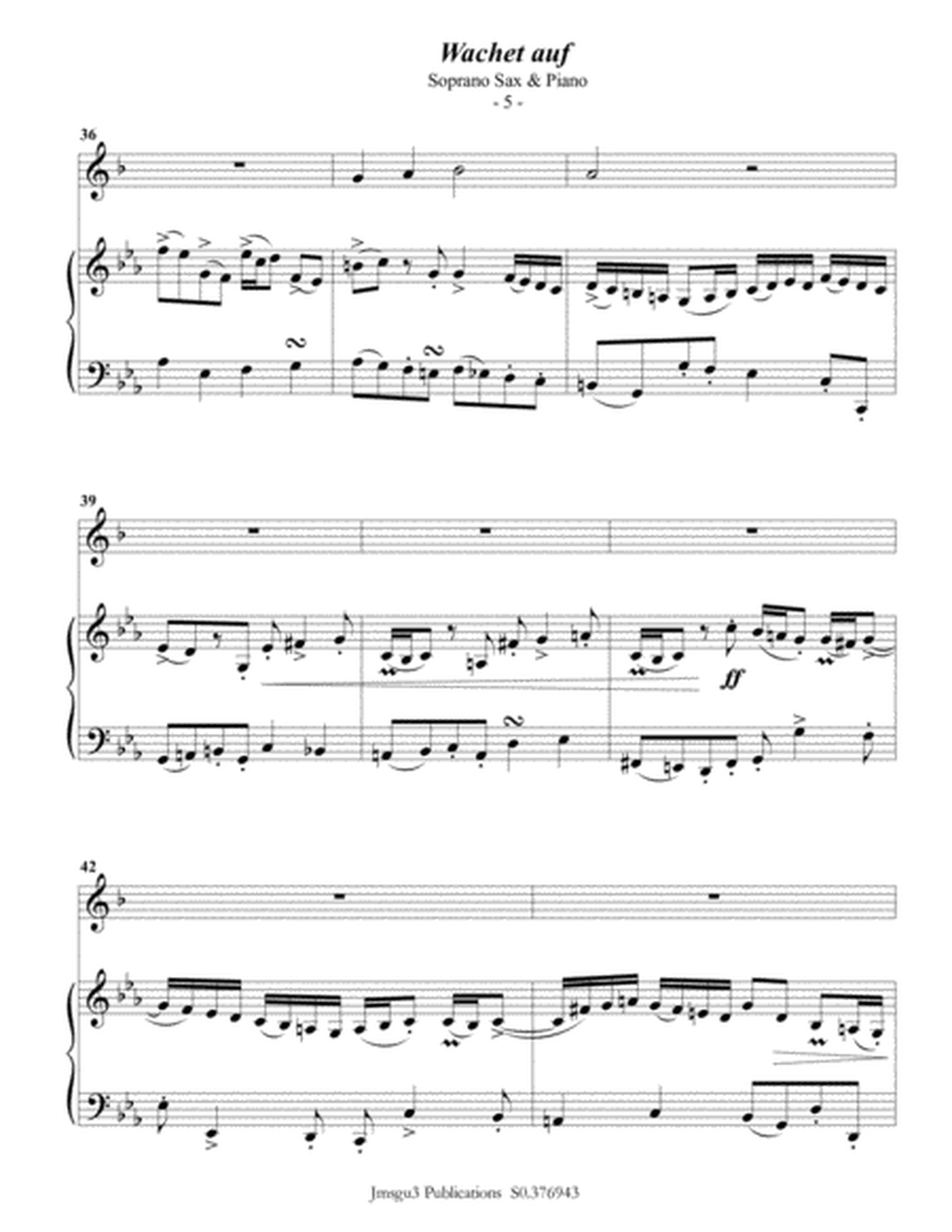 Bach: Wachet auf for Sax Quartet image number null