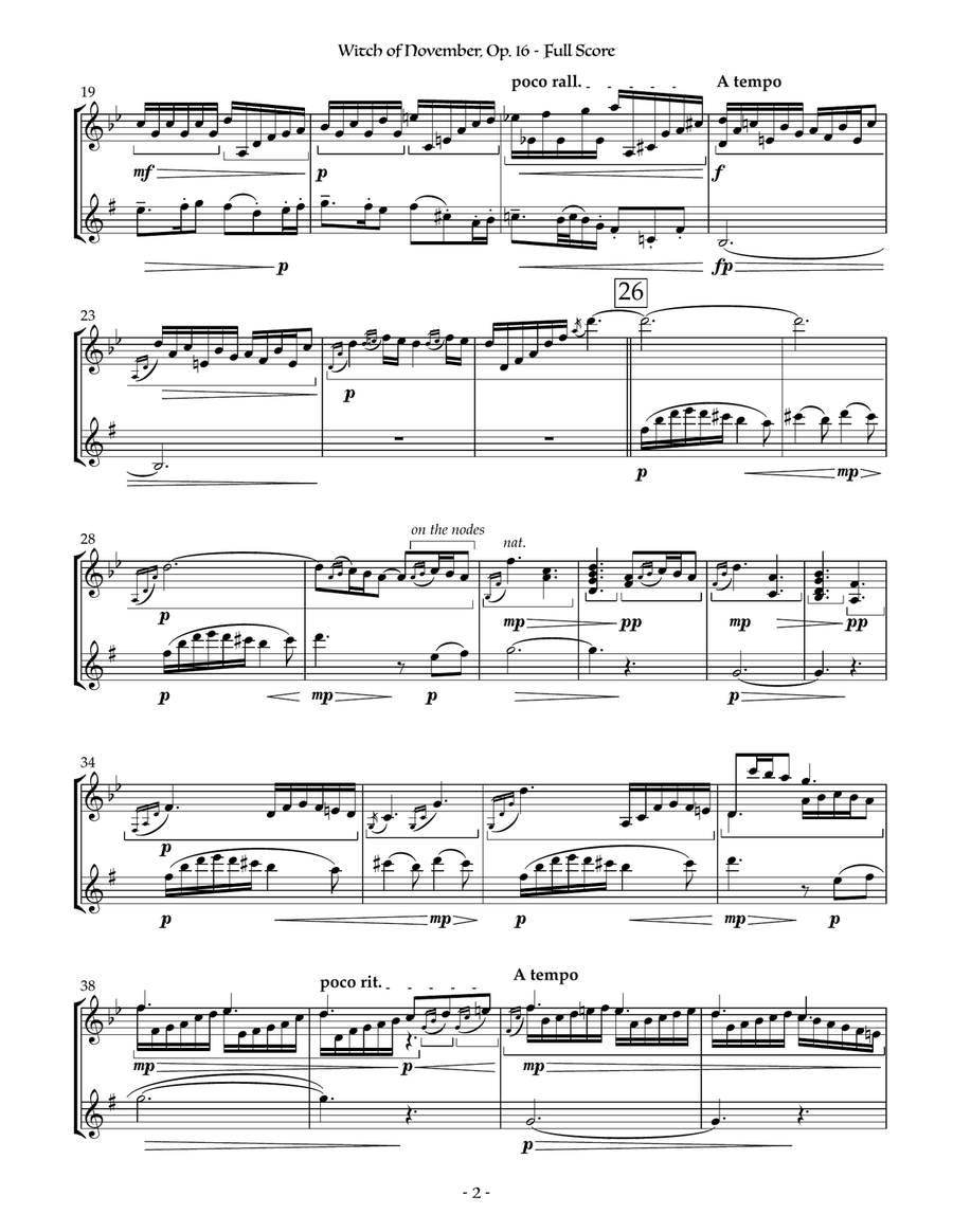 Witch of November (for alto saxophone and vibraphone) Alto Saxophone scores gallery preview page 6