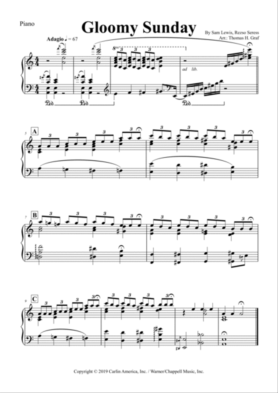 Gloomy Sunday Voice scores gallery preview page 4