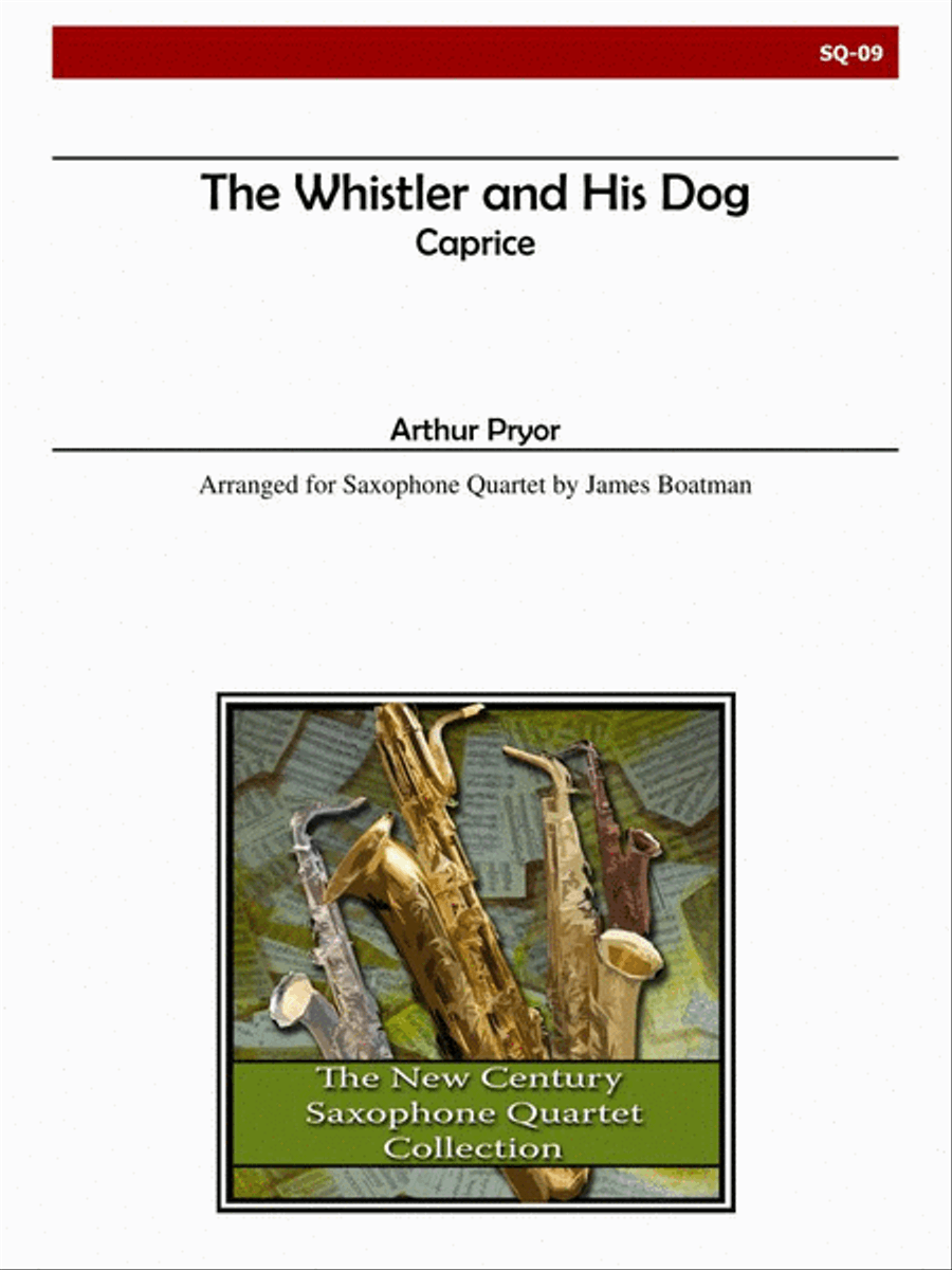 The Whistler and His Dog for Saxophone Quartet Saxophone Quartet scores gallery preview page 1