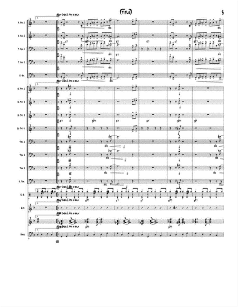 Blue Sunday Jazz Ensemble scores gallery preview page 3