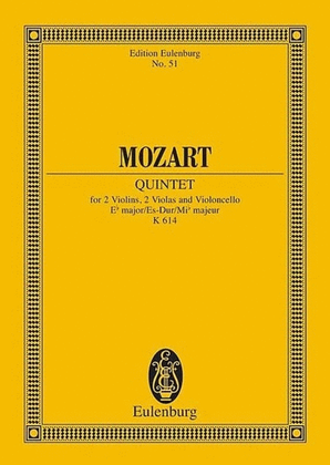Mozart - String Quintet E Flat K 614 Study Score