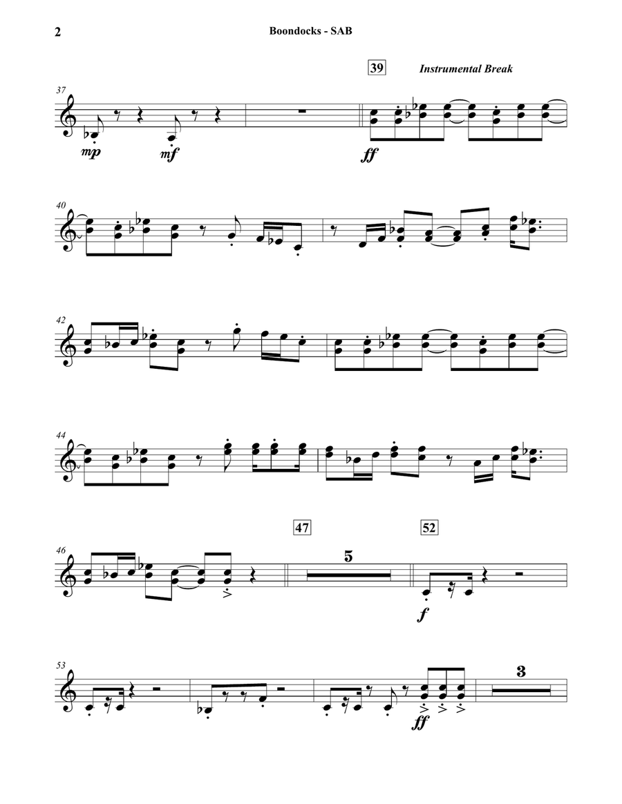 Boondocks Concert Band scores gallery preview page 2