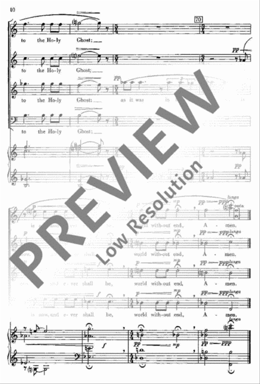 Magnificat and Nunc Dimittis Mixed Choir scores gallery preview page 13
