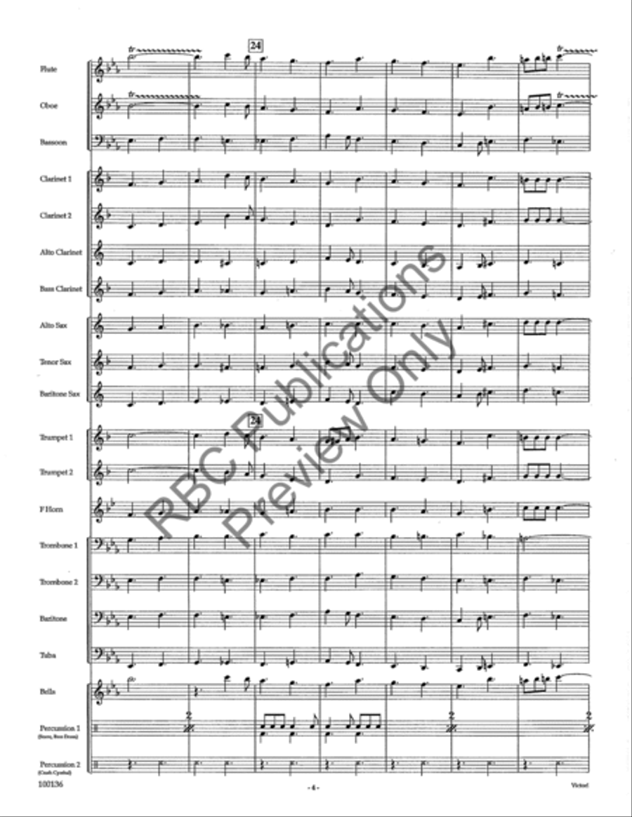 Victor (Score) Concert Band scores gallery preview page 7