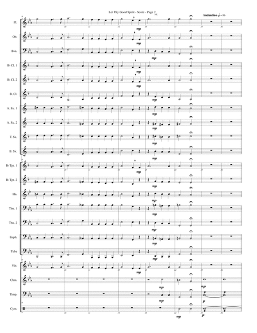 Let Thy Good Spirit for Concert Band image number null