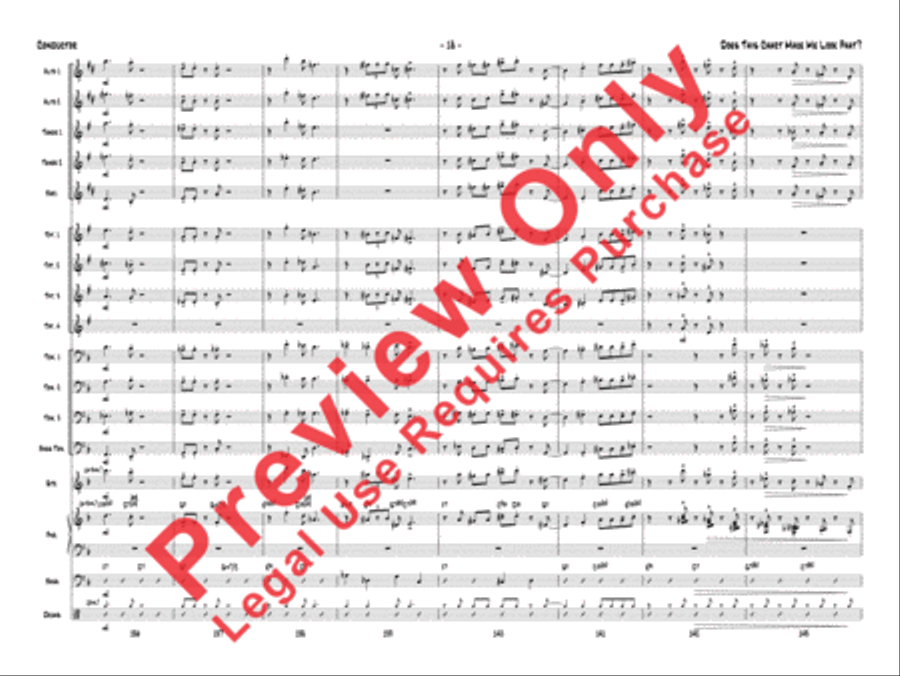 Does This Chart Make Me Look Phat? Jazz Ensemble scores gallery preview page 39