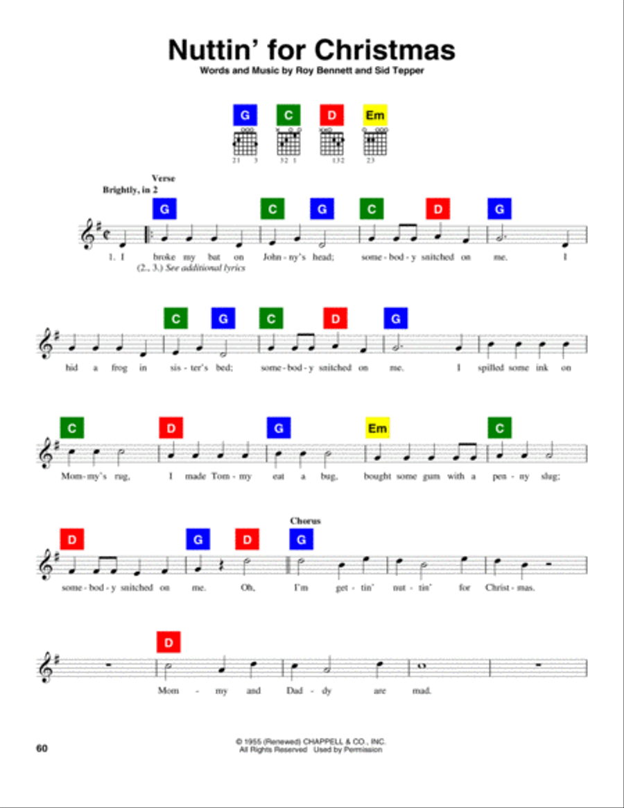 Nuttin' For Christmas Nuttin' For Christmas School and Community scores gallery preview page 1