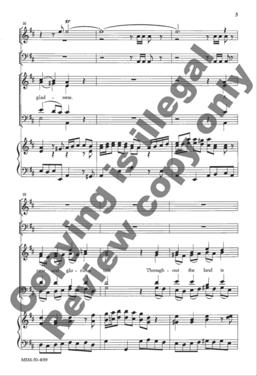 Awake, Now, Wintry Earth Awake, Now, Wintry Earth 4-Part scores gallery preview page 5