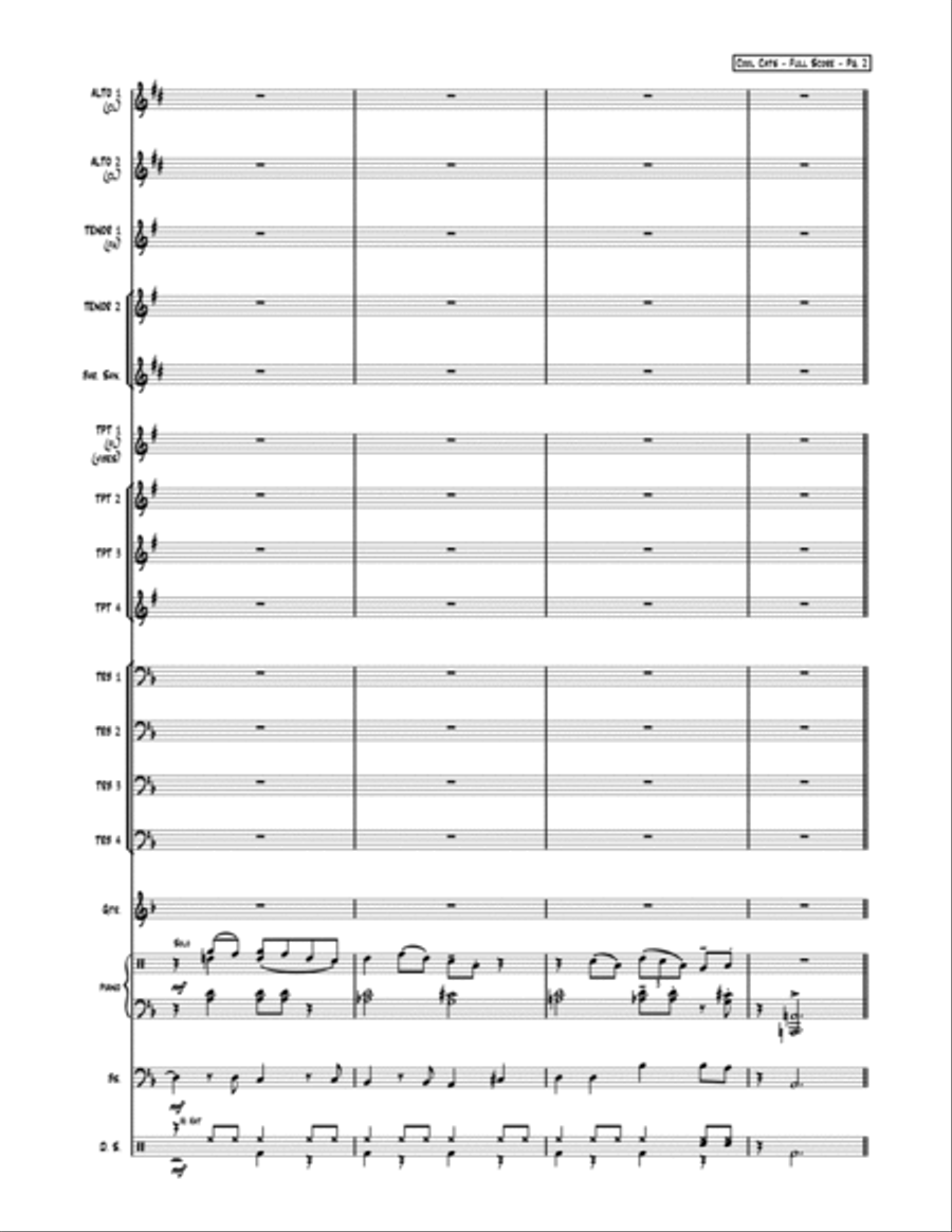 Cool Cats Cool Cats Jazz Ensemble scores gallery preview page 3