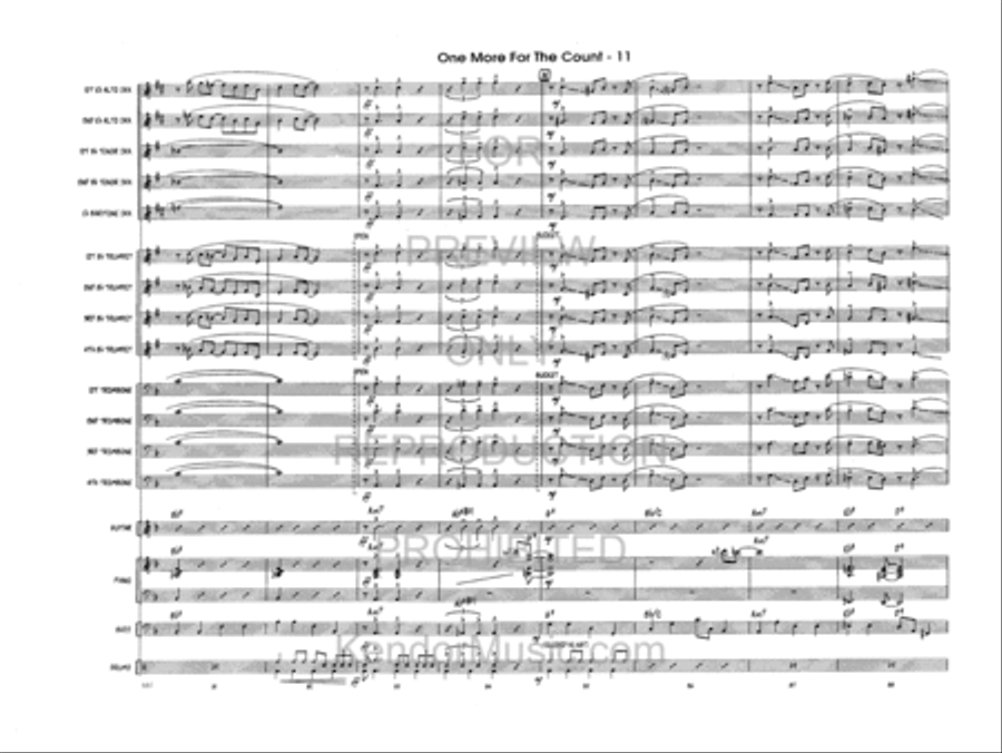 One More For The Count Jazz Ensemble scores gallery preview page 12