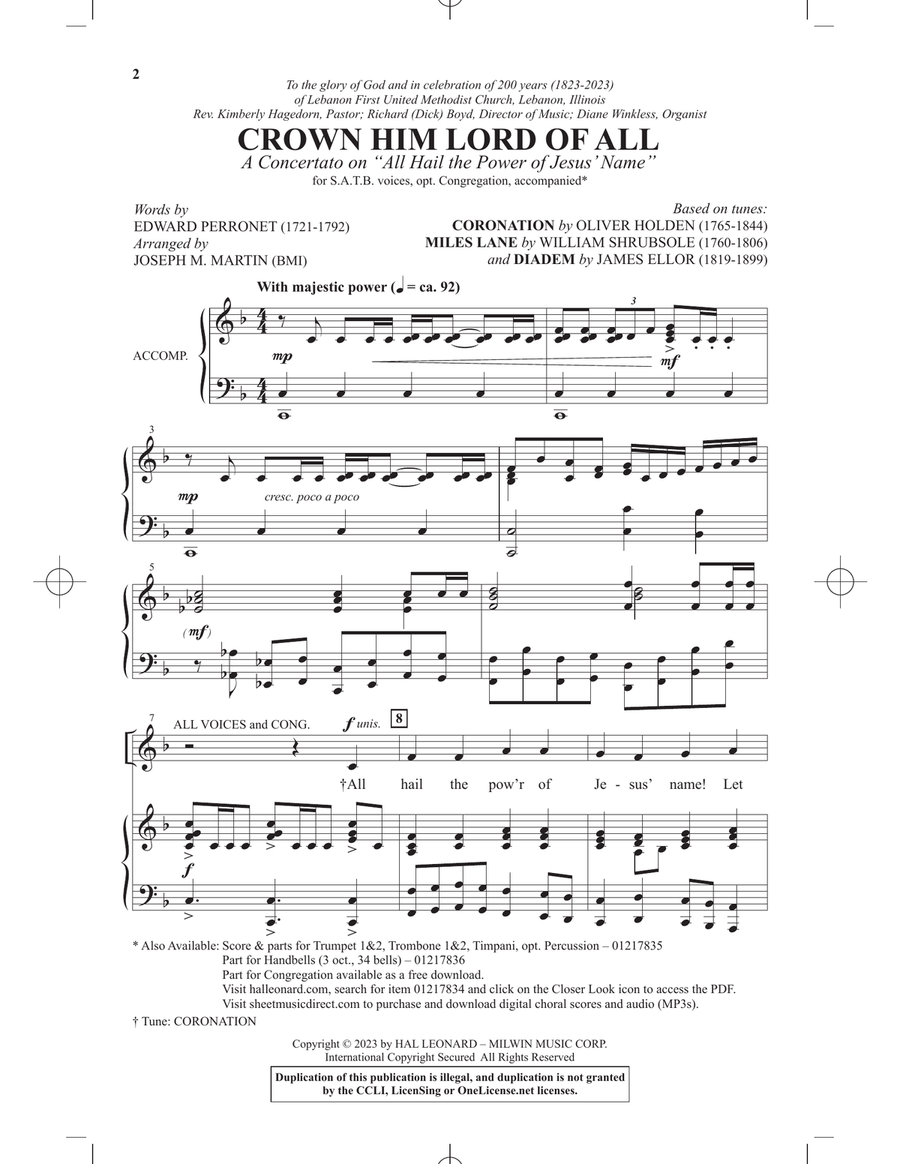 Crown Him Lord Of All (A Concerto on 