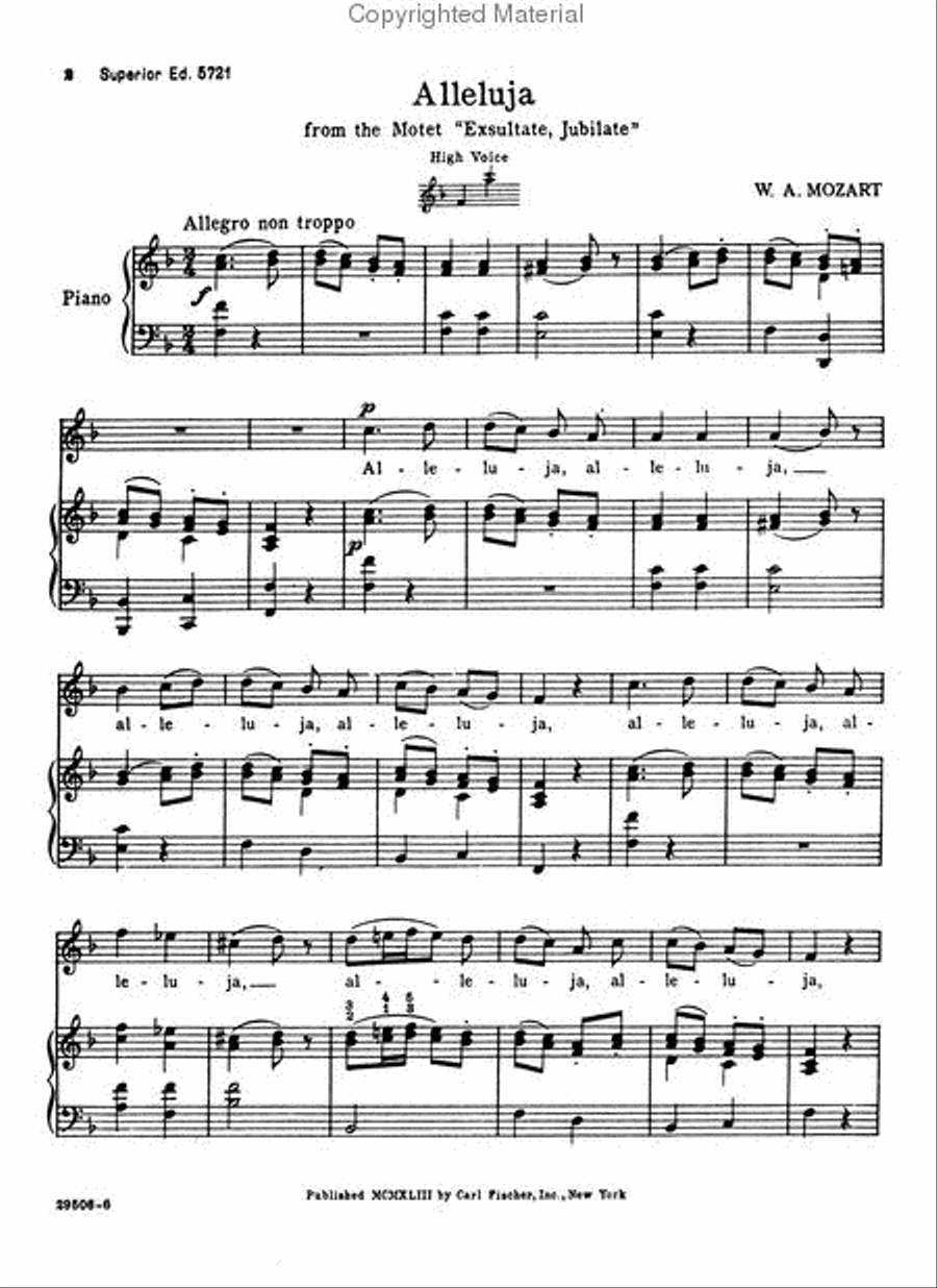 Alleluja Alleluja Tenor Voice scores gallery preview page 2