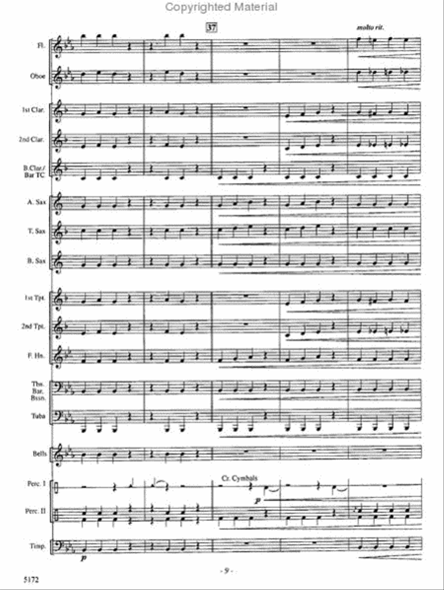 Triangle Time Triangle Time Concert Band scores gallery preview page 9