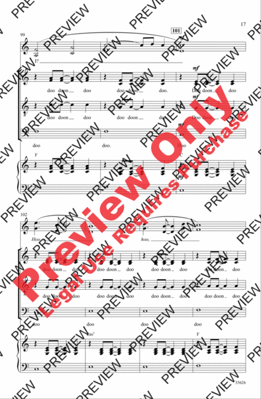 Over the Rainbow Over the Rainbow 4-Part scores gallery preview page 17