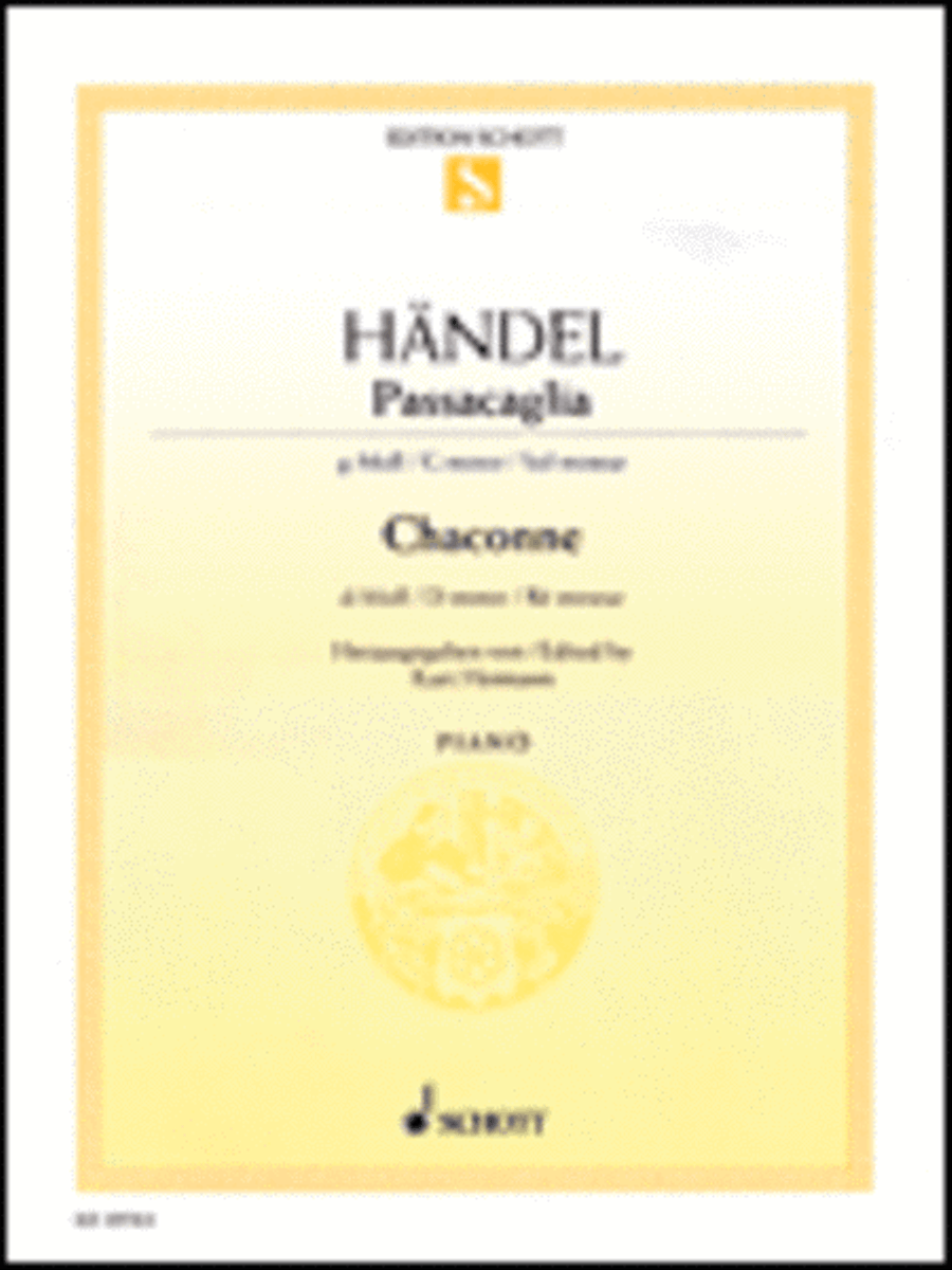 Passacaglia in G Minor and Chaconne in D Minor Piano Solo scores gallery preview page 1