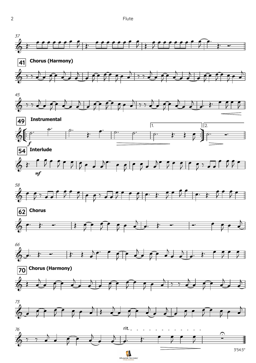 How Did It End? Flute Solo scores gallery preview page 3