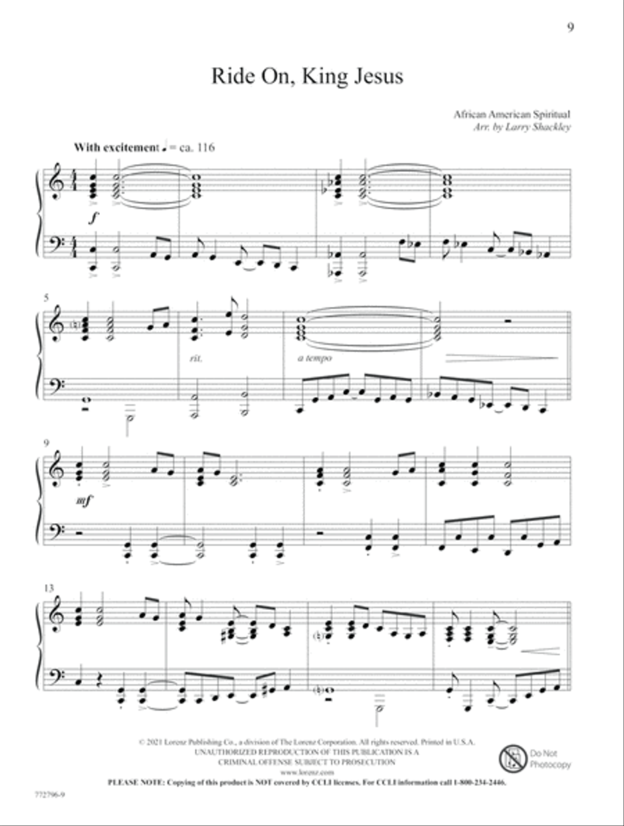 Crucified and Triumphant King! Piano Solo scores gallery preview page 4