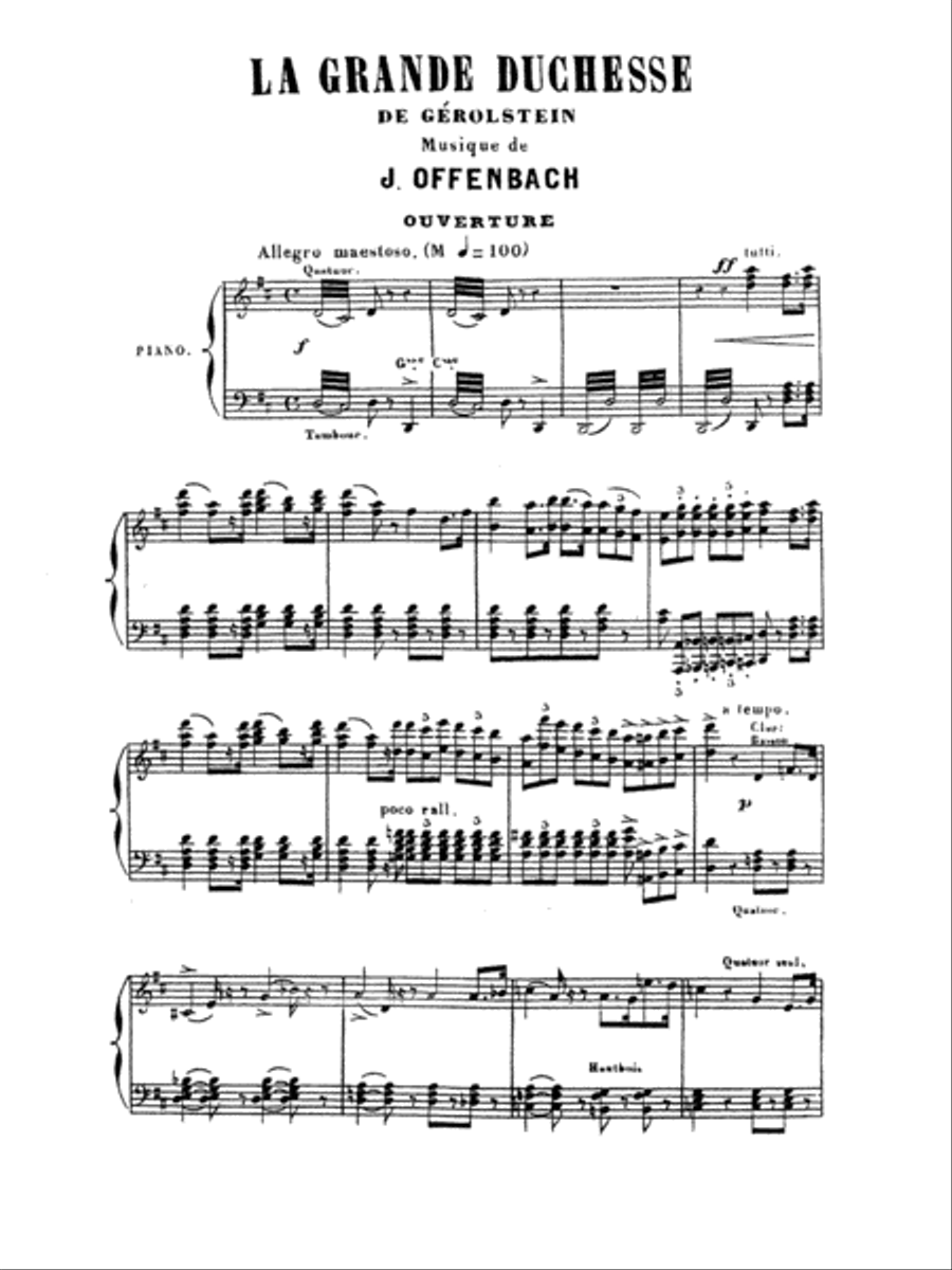 La Grande Duchesse de Gérolstein Voice scores gallery preview page 6