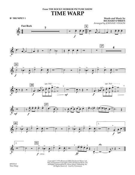 Time Warp (from "The Rocky Horror Picture Show") - Bb Trumpet 1