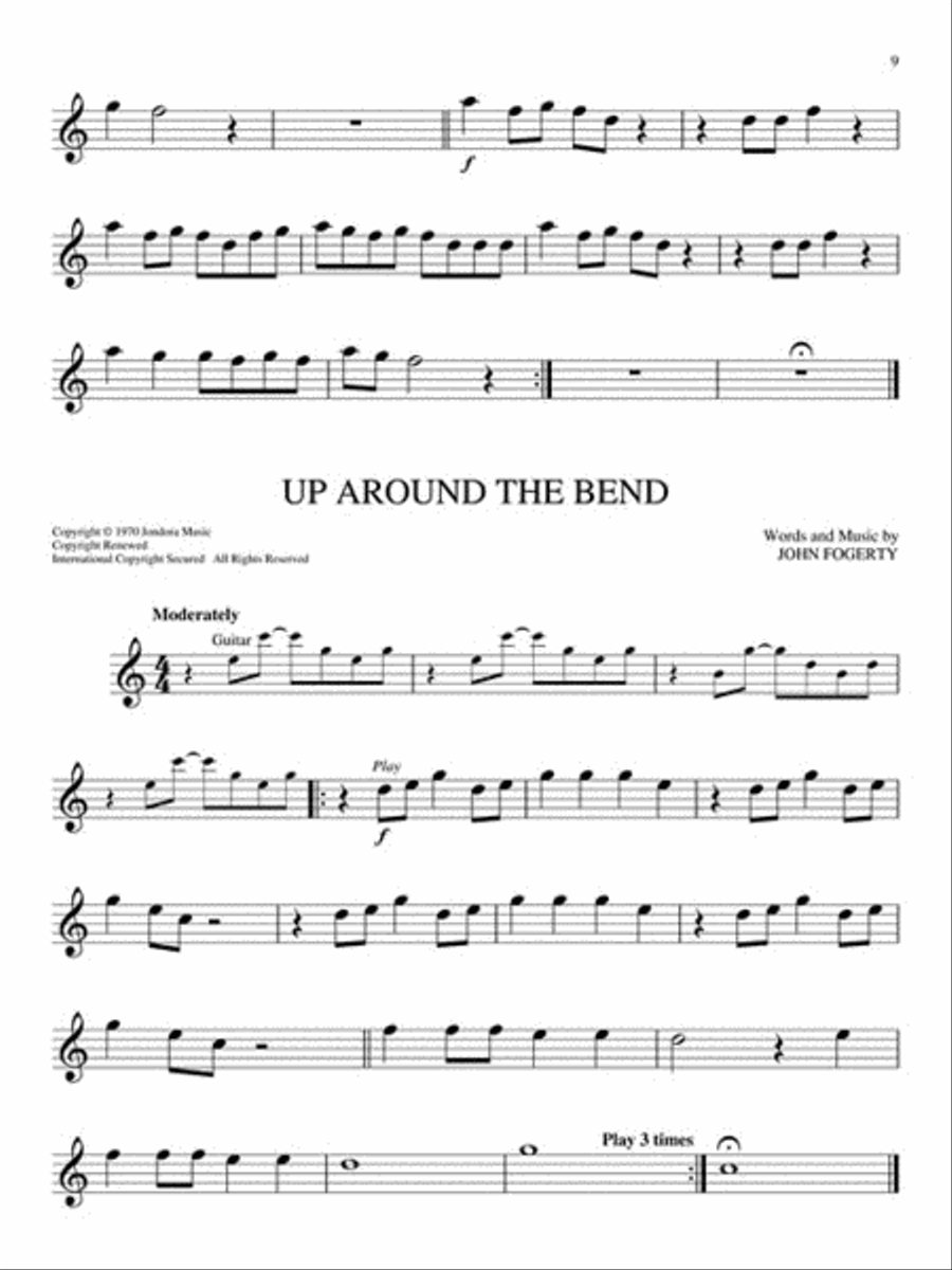 Classic Rock - 10 Monumental Hits Tenor Saxophone scores gallery preview page 3