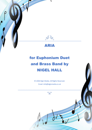 Book cover for Aria - Euphonium Duet & Brass Band