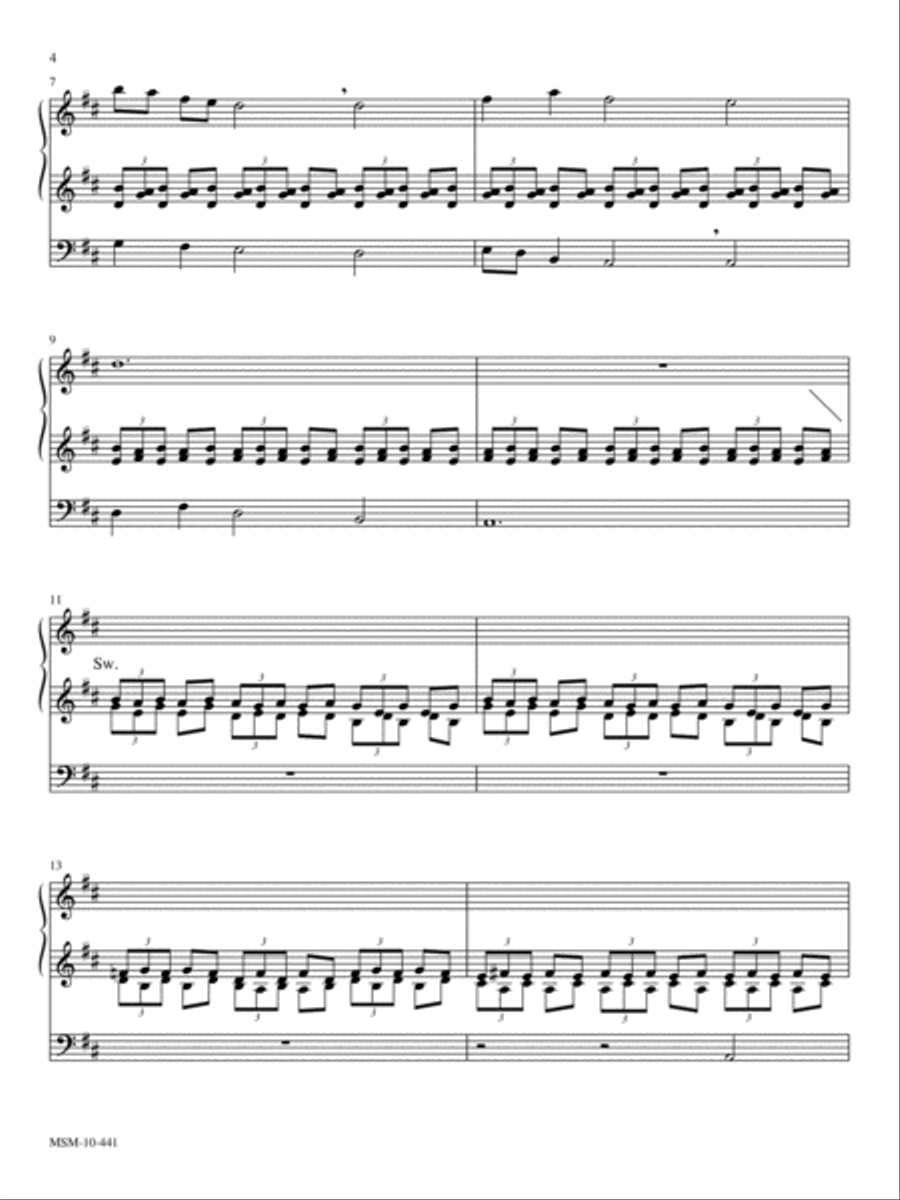 Resounding Joy: Seven Festive Hymn Settings for Eastertide Organ scores gallery preview page 4