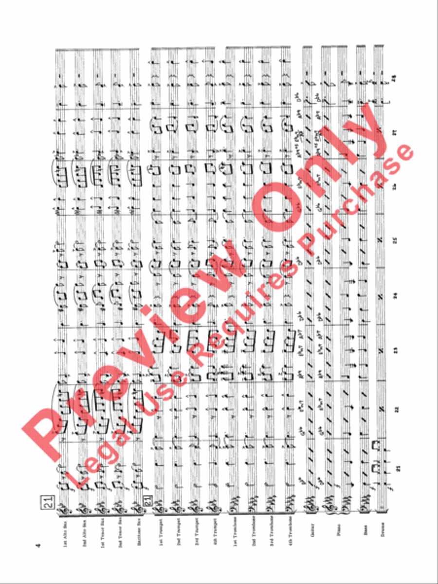 Original Big Band Sounds Big Band scores gallery preview page 5