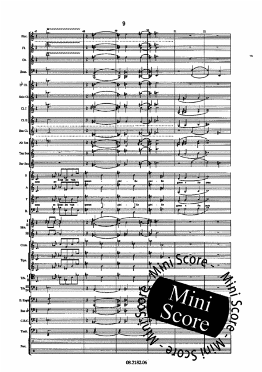 Oratorio Olympique SATB/Harmonie 4-Part scores gallery preview page 13