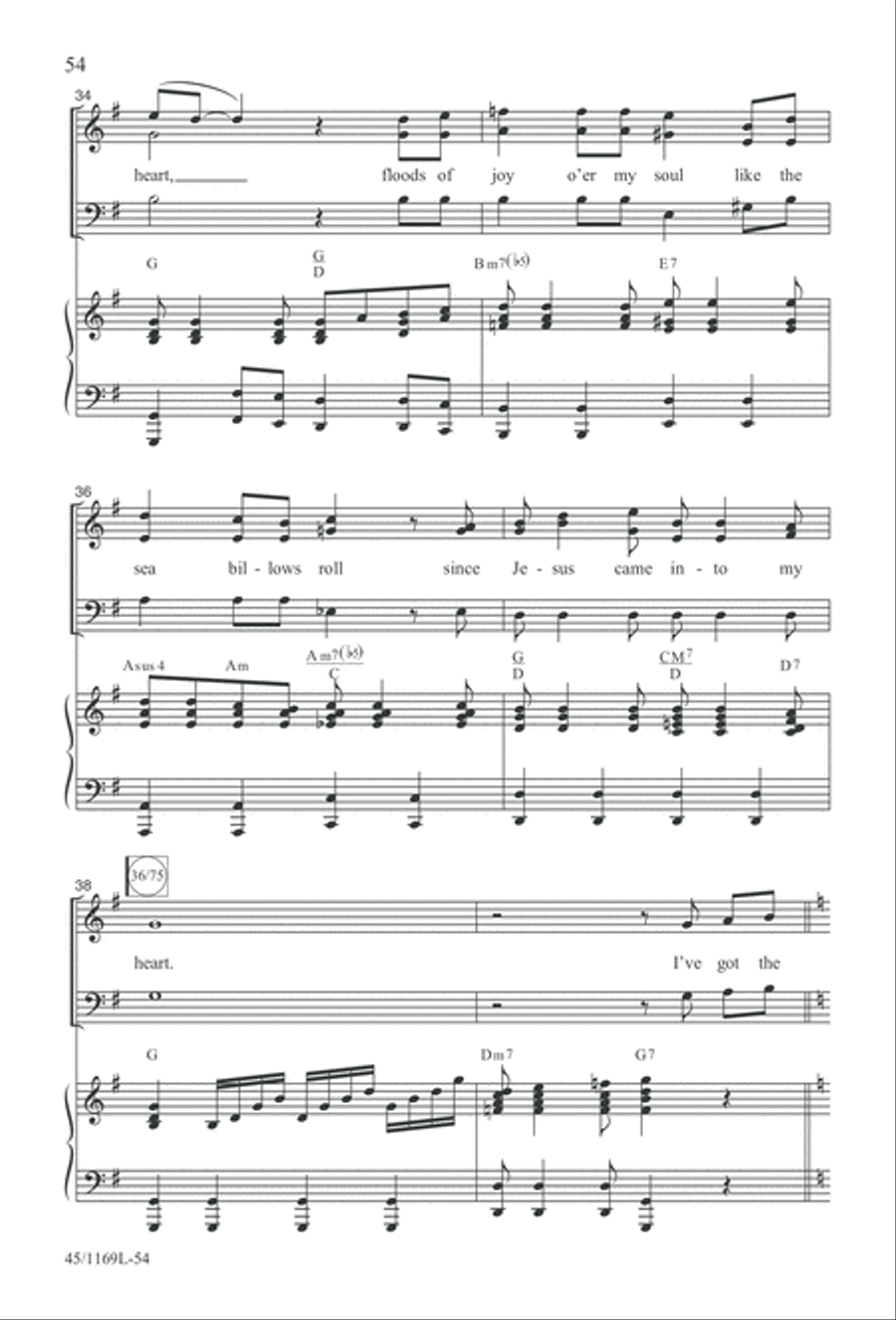 Simply Southern Gospel 3-Part scores gallery preview page 54