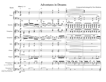 Adventures in Dreams (percussion ensemble piece) image number null