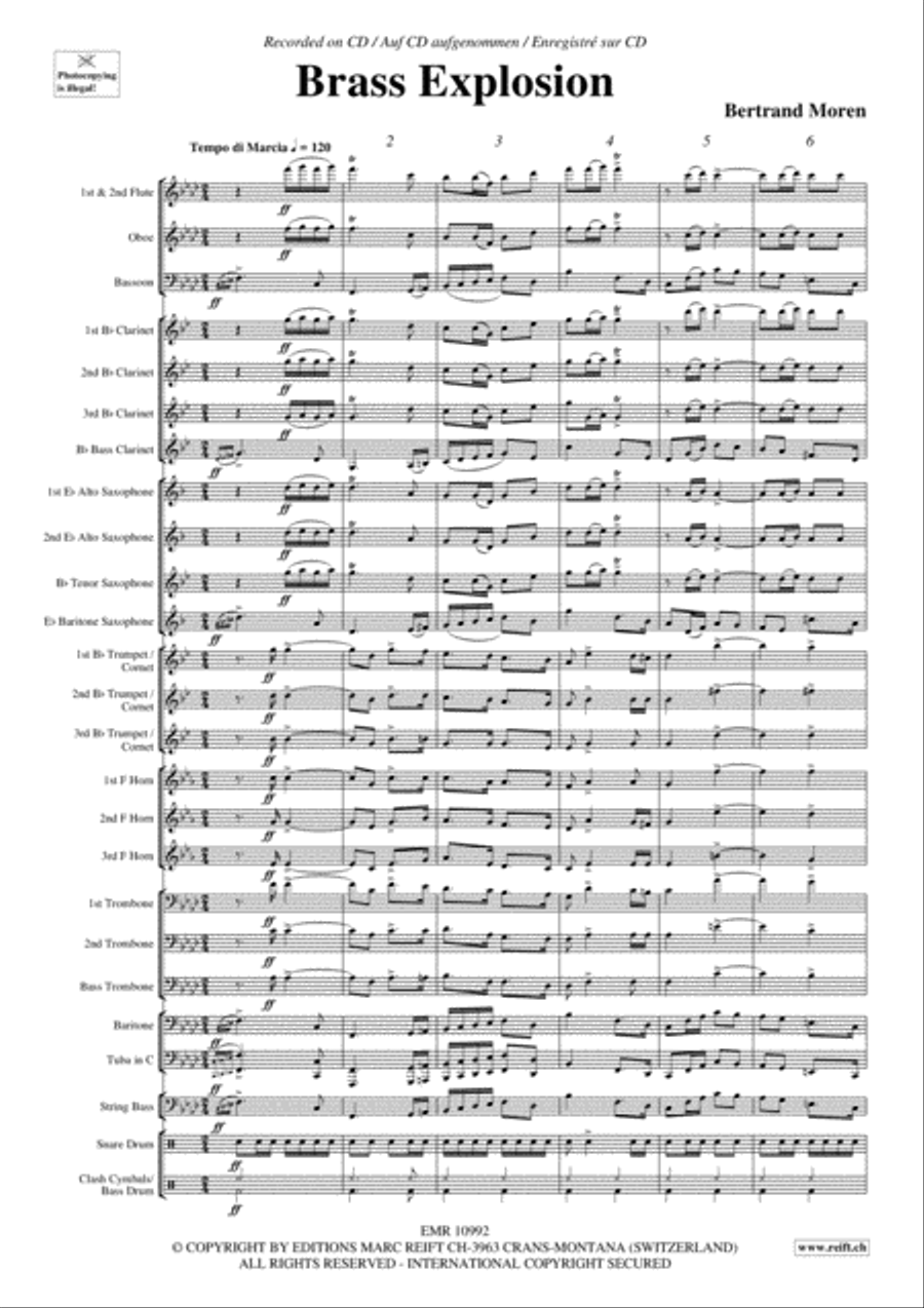 Brass Explosion Concert Band scores gallery preview page 4
