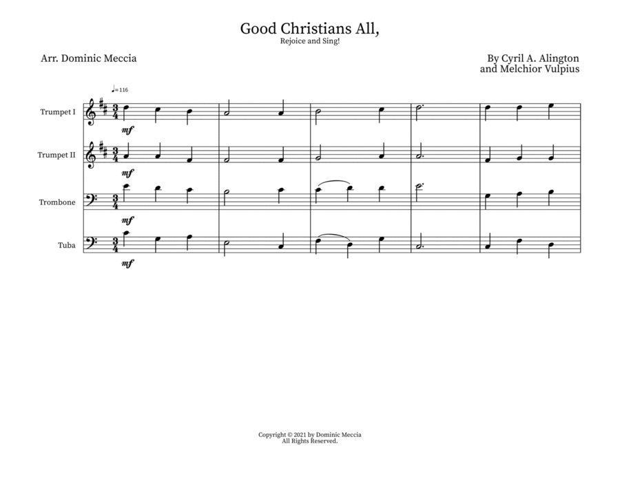 Good Christians All, Rejoice and Sing! image number null