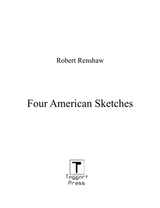 Book cover for Four American Sketches for Woodwind Trio (Ob,Cl,Bsn)