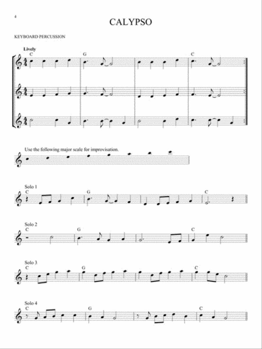 Easy Improvisation Percussion scores gallery preview page 4